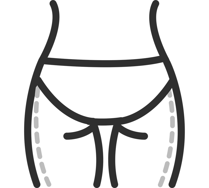 Glutes - Areas we Treat | DermaClinic Center - We are Leaders in Aesthetic Treatments